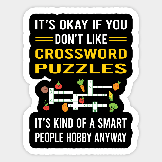 Smart People Hobby Crossword Puzzles Sticker by Good Day